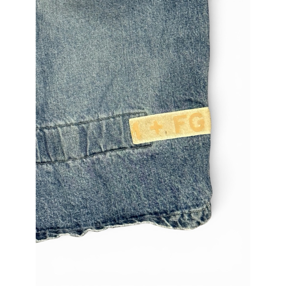 Vtg 90s Marithe + Francois Girbaud Denim Cargo Shorts Mens Sz 36 Acid Wash MFG - Picture 10 of 11